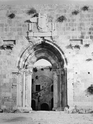 Syrakus. Castel Maniace (nach 1232-um 1239). Hauptburg. Hauptportal