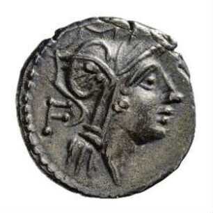 Münze, Denar, 91 v. Chr.