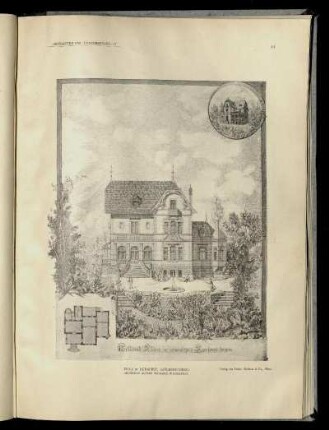Villa in Budapest, Széchenyi-Berg. Architekt: Alfred Wellisch.