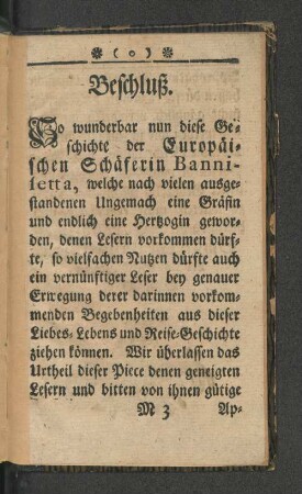 Beschluß.