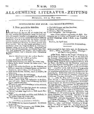Intelligenz des Buch- und Kunsthandels
