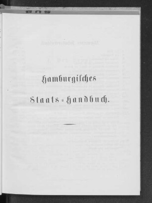 Hamburgisches Staats-Handbuch.