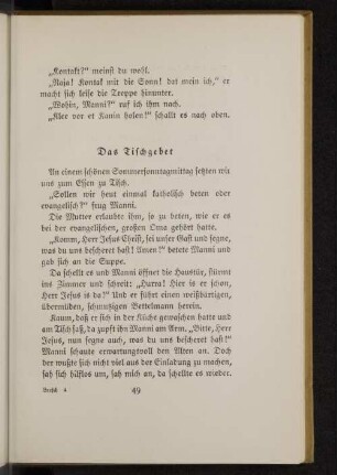 Das Tischgebet