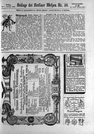 Beilage der Berliner Wespen Nr. 40