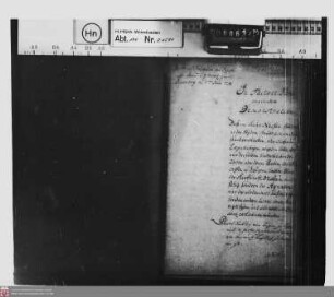 Denkschrift zur Nassauischen Hauskonferenz über den Erbverein zwischen den ottonischen und walramischen Linien des Hauses Nassau