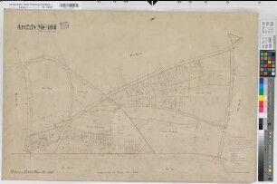 Dülmen, Stadt und Kspl., Haus Dülmen (Dülmen), Umlegung Dülmen, Urkarte 2 Dülmen Flur 29