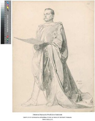 Studie zu"1. Reichstagseröffnung durch Kaiser Wilhelm II.", Kaiser Wilhelm II.
