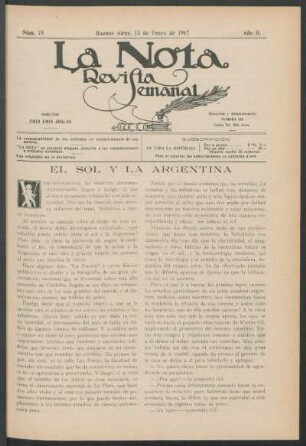 El sol y la Argentina