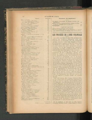 Les Progrés De L'Idée Coloniale.