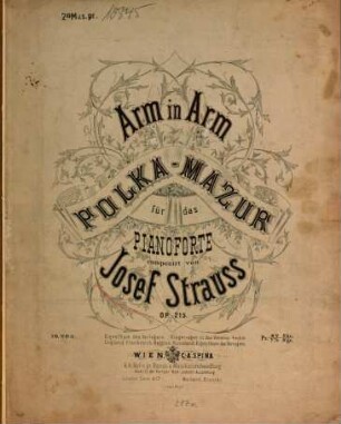 Arm in Arm : Polka-Mazur für das Pianoforte ; op. 215