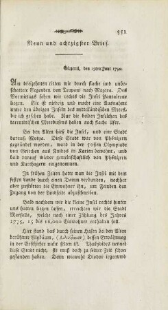 Neun und achtzigster Brief