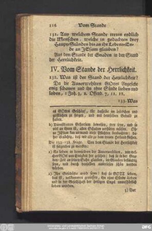 IV. Vom Stande der Herrlichkeit.