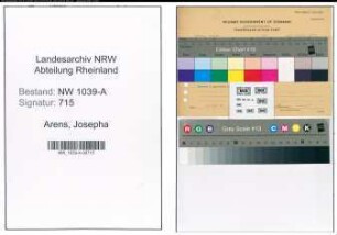 Entnazifizierung Josepha Arens , geb. 08.10.1909 (Studienraetin)