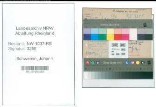 Entnazifizierung Johann Schwemin , geb. 15.05.1893 (Lehrer)