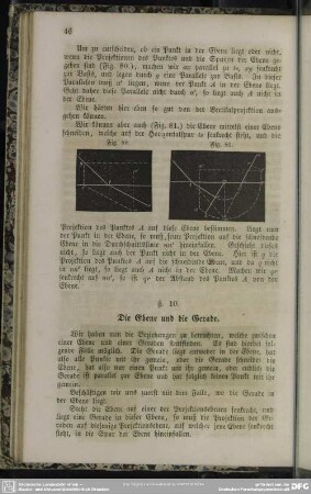 §. 10. Die Ebene und die Gerade