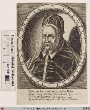 Bildnis Papst Clemens VIII. (Ippolito Aldobrandini) (reg. 30. 1. 1592 - 5. 3. 1605)