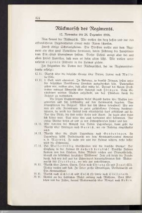 Rückmarsch des Regiments