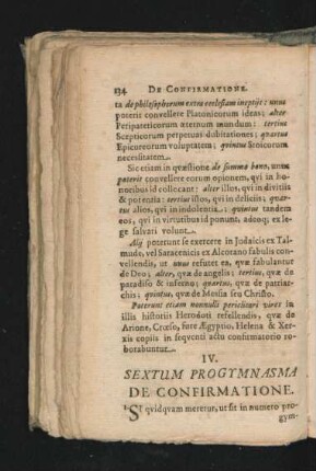 Sextum Progymnasma. De Confirmatione.