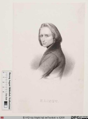 Bildnis Franz Liszt (eig. List)