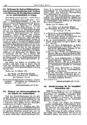 Meldung zum Vorbereitungsdienst für das Lehramt der Landwirtschaft : [Wissenschaft] ; [Für das Reich] ; [Amtliche Erlasse] ; [Amtlicher Teil]