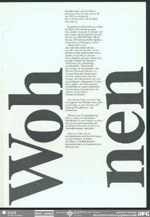 Wohnen