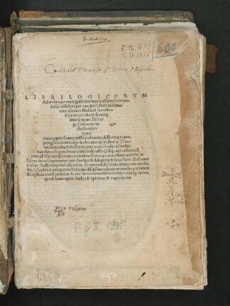 Libri Logicorvm : In Officina Henrici S. ... Ad archetypos recogniti, cu[m] nouis ad littera[m] com[m]e[n]tariis ...