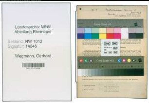 Entnazifizierung Gerhard Wegmann , geb. 15.09.1922 (Buchhalter)