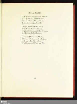 Georg Trakl †