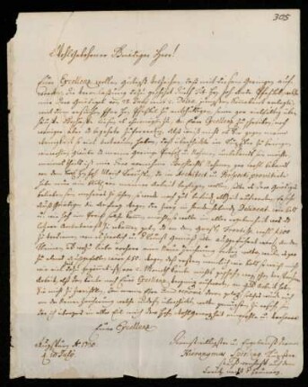 Briefe von Hieronymus Sperling an Johann Friedrich von Uffenbach, Augsburg, 10.7.1730 - 3.7.1732