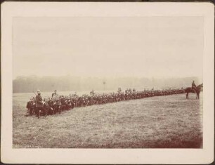 Infanterie in Deckung.