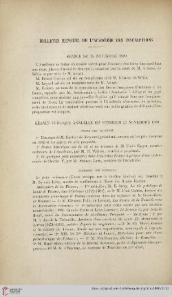 Bulletin mensuel de l'académie des inscritpions