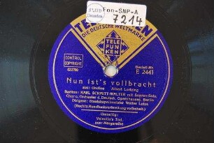 Nun ist's vollbracht : aus: Undine / Albert Lortzing