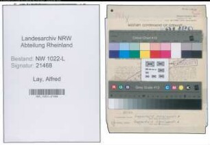 Entnazifizierung Alfred Lay , geb. 30.07.1906 (Kraftfahrer)