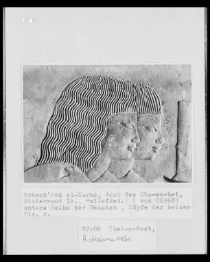 Köpfe zweier Figuren