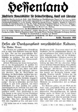 Heft 11, November 1925