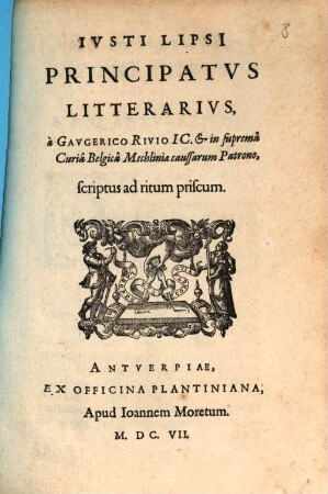 Ivsti Lipsi Principatvs Litterarivs