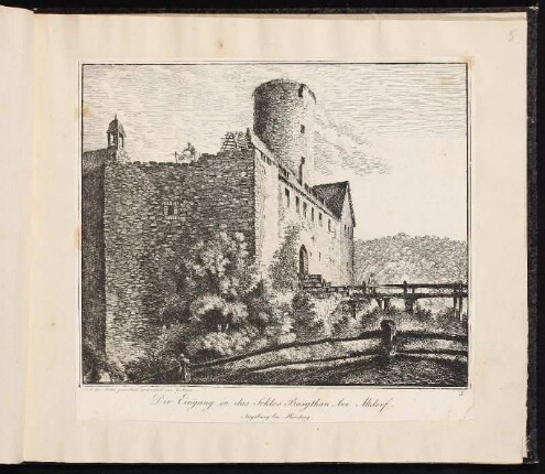 5. Der Eingang in das Schlos Burgthan, bei Altdorf. - Burgruine Burgthann, Burgthann