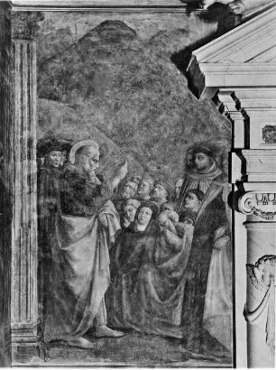 Freskenzyklus — Predigt des heiligen Petrus