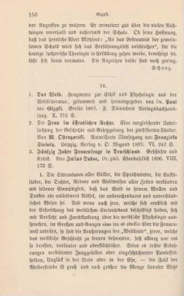 150-154 [Rezension] Das Weib