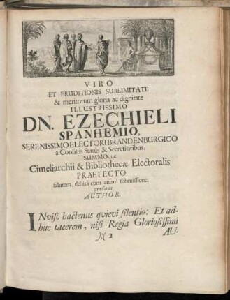 Viro Et Eruditionis Sublimitate & meritorum gloria ac dignitate Illusstrissimo [...]