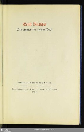 Erinnerungen aus meinem Leben