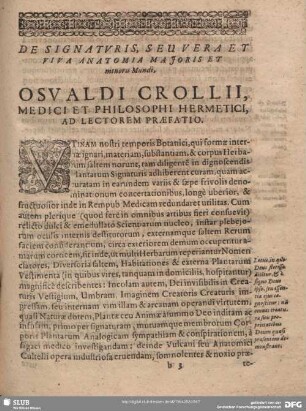 PRAEFATIO DE SIGNATURIS.