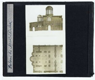 Thessaloniki, Kirche der Heiligen Apostel : Grundriss, Schnitt