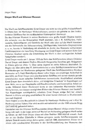 Dreyer-Werft und Altonaer Museum