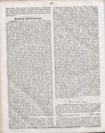 608 Kirchliche Mittheilungen