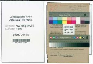 Entnazifizierung Conrad Boots , geb. 22.09.1899 (Baecker)