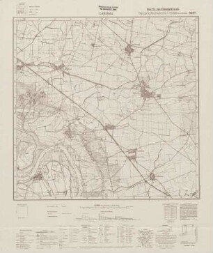 3937 Leitzkau, Topographische Karte 1:25000 (4cm - Karte)
