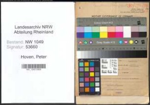 Entnazifizierung Peter Hoven , geb. 31.05.1898 (Kaufmann)