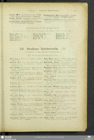 XII. Dresdener Bezirksverein.