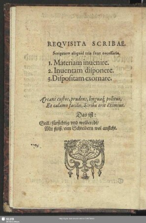 Requisita Scribae